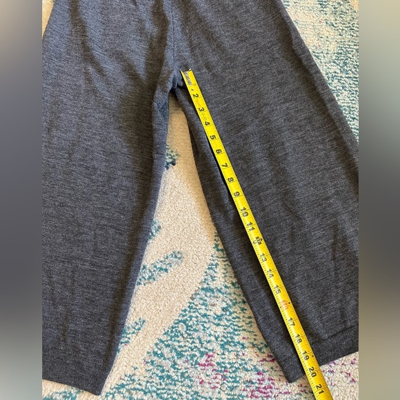 Aritzia Wilfred Brion Cropped Wool High Waist Wide Leg Pant Dark Grey - Picture 10 of 14